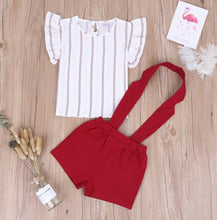 Load image into Gallery viewer, Baby Girl Clothes 2019 Hot Summer New Girls&#39; Clothing Sets Kids Suit Clothes Toddler Cotton Stripe coat+Pants 2-5Y