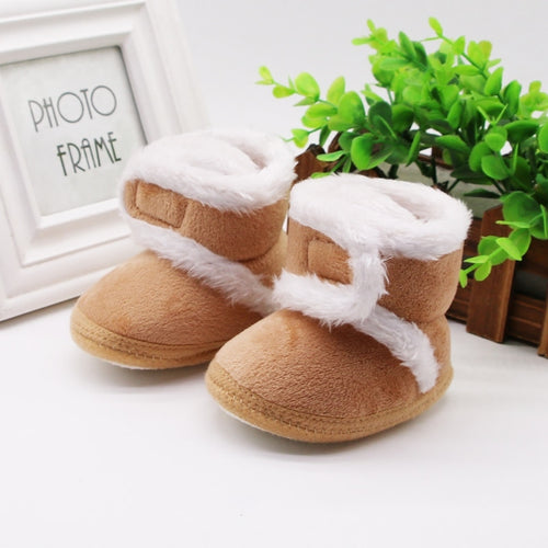 Warm Newborn Toddler Boots Winter First Walkers baby Girls Boys Shoes Soft Sole Fur Snow Booties for 0-18M