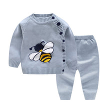 Load image into Gallery viewer, Newborn Girl Sweater Tops + Pants Children Clothing Sets Autumn Baby Outfit Set Girl Tracksuit Boys Knitted Suit Kid Clothes