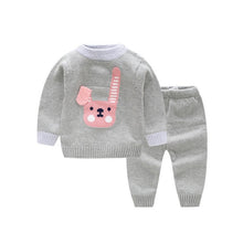 Load image into Gallery viewer, Newborn Girl Sweater Tops + Pants Children Clothing Sets Autumn Baby Outfit Set Girl Tracksuit Boys Knitted Suit Kid Clothes