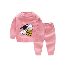 Load image into Gallery viewer, Newborn Girl Sweater Tops + Pants Children Clothing Sets Autumn Baby Outfit Set Girl Tracksuit Boys Knitted Suit Kid Clothes