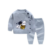 Load image into Gallery viewer, Newborn Girl Sweater Tops + Pants Children Clothing Sets Autumn Baby Outfit Set Girl Tracksuit Boys Knitted Suit Kid Clothes