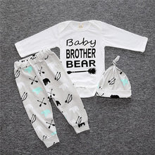 Load image into Gallery viewer, 3 pcs/set 2019 Autumn children&#39;s clothing newborn girls&#39; clothing sets cotton long-sleeved T-shirt+pants+headband clothes SY184