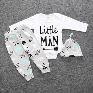 3 pcs/set 2019 Autumn children's clothing newborn girls' clothing sets cotton long-sleeved T-shirt+pants+headband clothes SY184