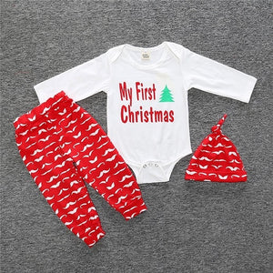 3 pcs/set 2019 Autumn children's clothing newborn girls' clothing sets cotton long-sleeved T-shirt+pants+headband clothes SY184