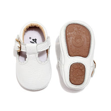 Load image into Gallery viewer, Baby Moccasins Princess Hard Sole First Walkers Toddler Girl Shoes Newborn Baby Girl Mary Jane Shoes Genuine Leather Baby T-bar