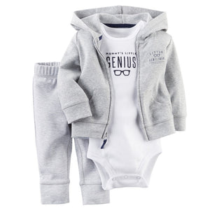 Babies Clothes Boys' and Girls' Long-sleeved Hat-jacket and Trousers Infant Clothing Baby Newborn Outfit Suit Toddler Fashion