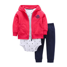 Load image into Gallery viewer, Babies Clothes Boys&#39; and Girls&#39; Long-sleeved Hat-jacket and Trousers Infant Clothing Baby Newborn Outfit Suit Toddler Fashion