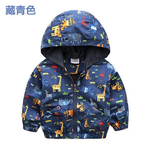 Baby Charge Coat Fall Wear Boys' Children's Long-sleeved Cap Topcoat Windshield Hooded Outwear Baby Kids Coats Jacket Clothing