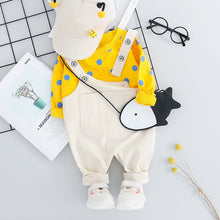 Load image into Gallery viewer, New Baby Girl Roupa Infantil Girls'point Long Sleeve Two-piece Jean Trousers Boys' Autumn Suit Boy Xmas Gift Childrens Clothing