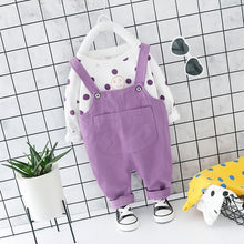 Load image into Gallery viewer, New Baby Girl Roupa Infantil Girls'point Long Sleeve Two-piece Jean Trousers Boys' Autumn Suit Boy Xmas Gift Childrens Clothing