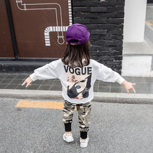 Load image into Gallery viewer, New Baby Girls&#39; Camouflage Fashion Suit Autumn Sweater Children Leisure Trousers Camo Long Sleeve Shirt Two Piece Clothing Suit