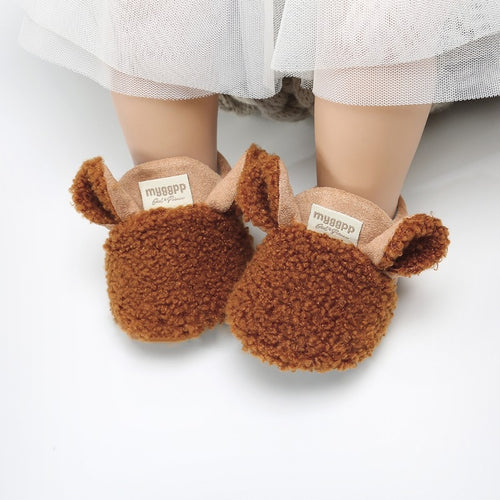 Winter Baby Shoes Thicken Warm Fashion Cartoon Baby Girl Shoes First Walkers Soft Boys Girls Shoes Prewalker