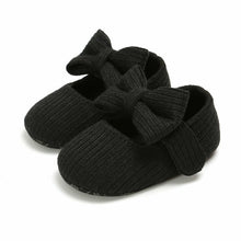 Load image into Gallery viewer, Newborn Baby Girls Shoes Pram Princess Soft Shoes with Knot-Bow  First Walkers