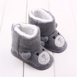 Baby Winter Boots Infant Toddler Newborn Cartoon Bear Shoes Girls Boys First Walkers Super Keep Warm Snowfield Booties Boot