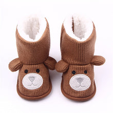 Load image into Gallery viewer, Baby Winter Boots Infant Toddler Newborn Cartoon Bear Shoes Girls Boys First Walkers Super Keep Warm Snowfield Booties Boot