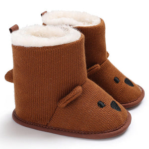 Baby Winter Boots Infant Toddler Newborn Cartoon Bear Shoes Girls Boys First Walkers Super Keep Warm Snowfield Booties Boot