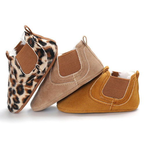 2019 Baby PU Leather Shoes toddler moccasins leopard print baby shoe Non-slip first walkers shoes for newborn boys girls