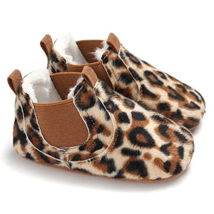 2019 Baby PU Leather Shoes toddler moccasins leopard print baby shoe Non-slip first walkers shoes for newborn boys girls