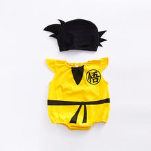 Load image into Gallery viewer, 2018 Newborn Baby boy girl Cotton rompers set baby boys&#39; clothing + hat Dragon Ball outifts Summer sleeveless jumpsuits