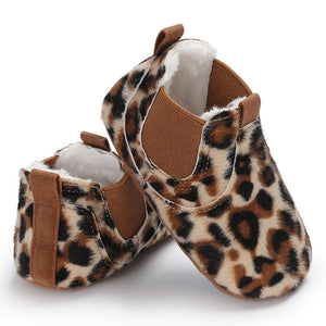 PU Leather shoes Newborn baby girl heart autumn lace Leopard first walker sneakers shoes toddler classic casual shoes