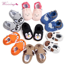 Load image into Gallery viewer, Baby Shoes Girls Boy First Walkers Newborn Slippers Baby Girl Crib Shoes Footwear Booties 0-18M