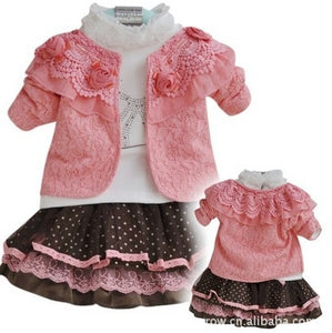 Anlencool 2019 New Spring Roupas Meninos Free Shipping Children Suit Girls' Suits Korean Skirt Baby Clothing Girls Clothes Set